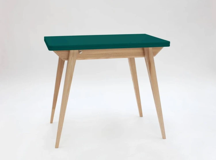 Stół rozkładany ENVELOPE 90-130 cm Zielony Butelkowy