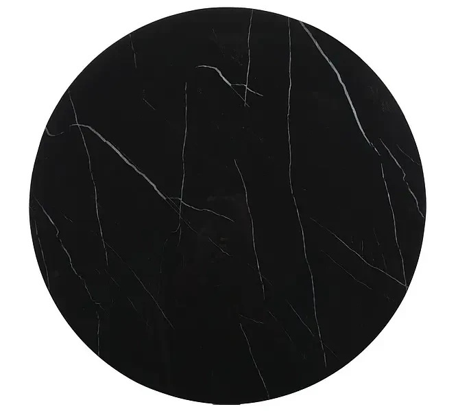 Stolik Sabine czarny efekt marmuru/złoty 80 cm