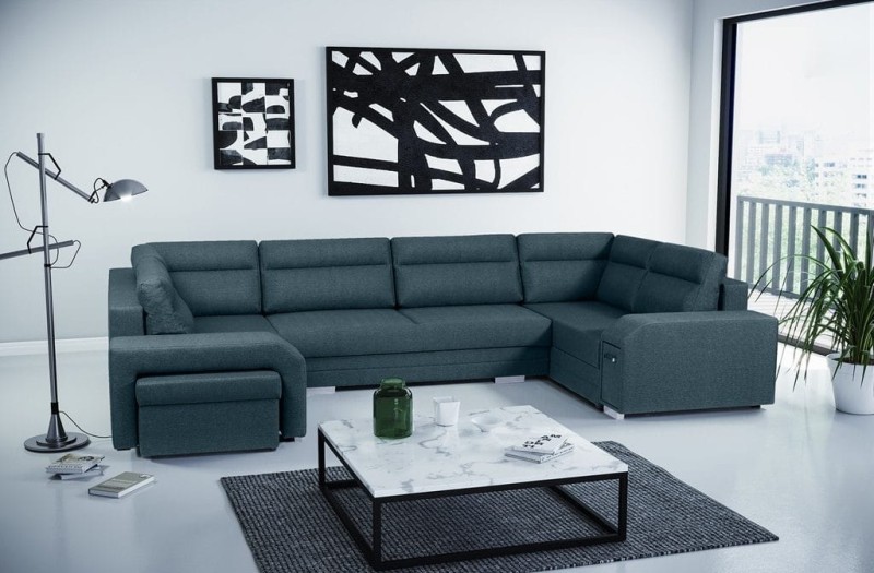 Narożnik tapicerowany rozkładany Alvares U Inari 87 Lewy