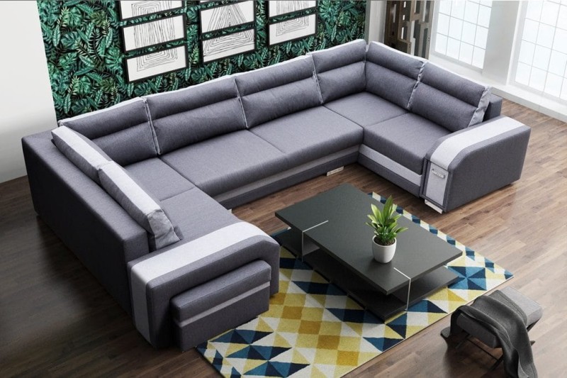 Narożnik tapicerowany rozkładany Assan U Inari 94 + Inari 91 Lewy