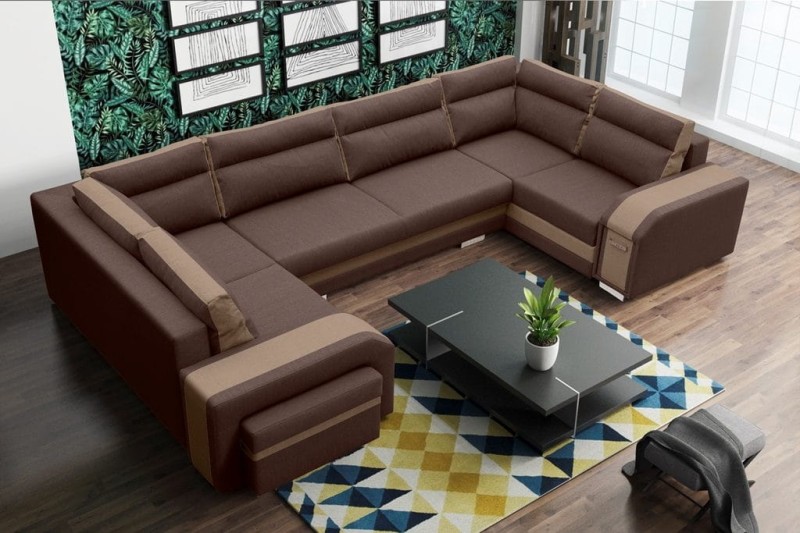 Narożnik tapicerowany rozkładany Assan U Inari 27 + Inari 23