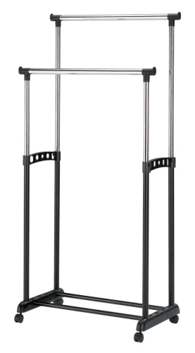 Wieszak stojący Nova II chrom/czarny