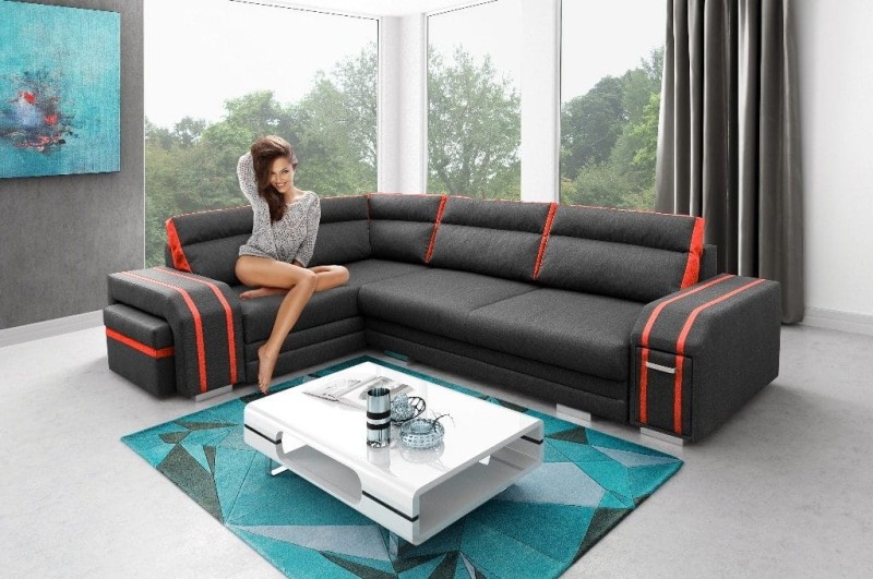 Narożnik tapicerowany rozkładany Avatar Baza Inari 100 wstawki hc51