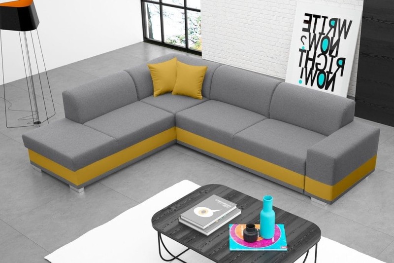 Narożnik tapicerowany rozkładany Darco inari 91 soft  12