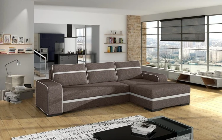 Narożnik tapicerowany rozkładany Finn Inari 27 + Soft 17