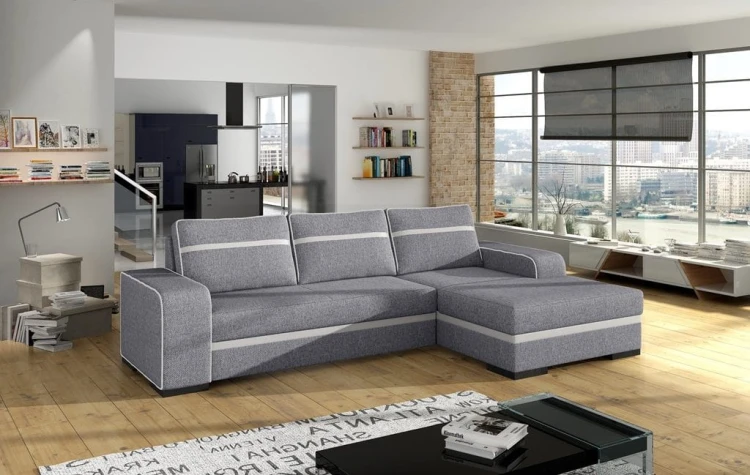 Narożnik tapicerowany rozkładany Finn  Inari 91 + Soft 17