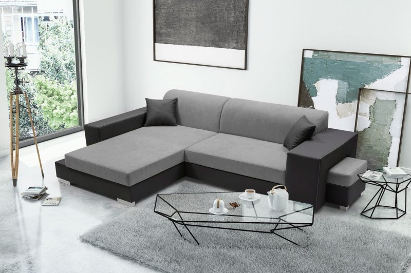 Narożnik tapicerowany rozkładany Madagaskar Aston 16 Santiago 96 Lewy