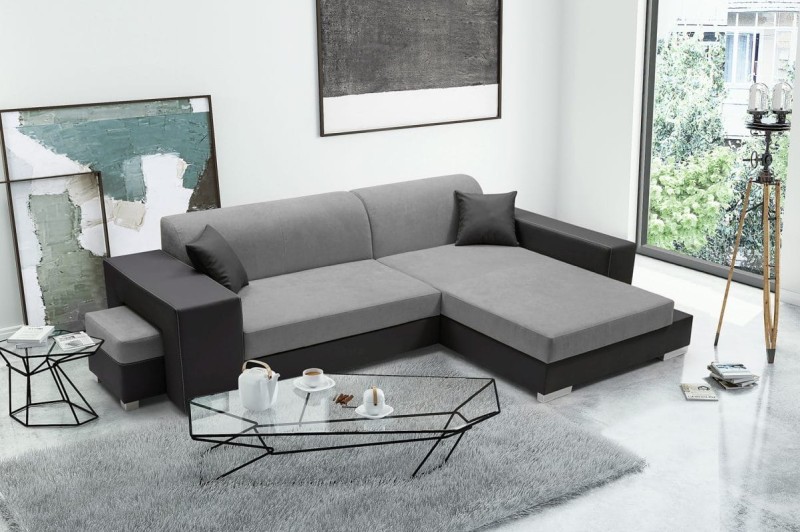 Narożnik tapicerowany rozkładany Madagaskar Aston 16 Santiago 96 Prawy