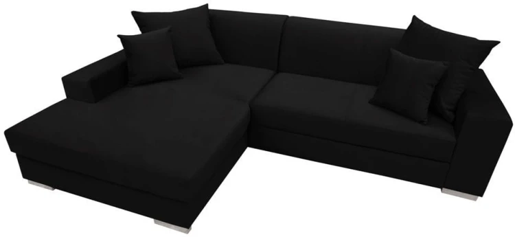 Narożnik tapicerowany rozkładany Mexico czarny 2316 casablanca