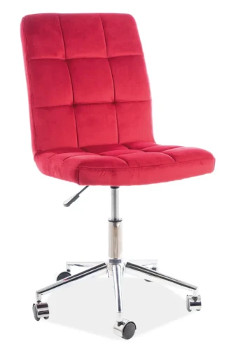 Fotel obrotowy Q-020 Velvet bordo Bluvel 59