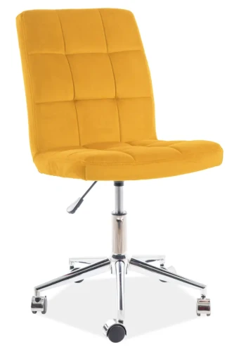 Fotel obrotowy Q-020 Velvet curry Bluvel 68