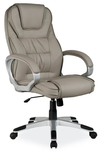 Fotel obrotowy Q-031 ekoskóra szary