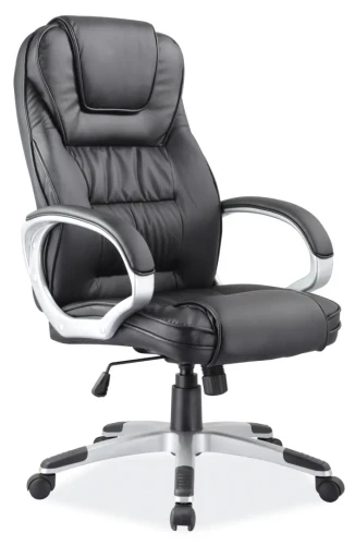 Fotel obrotowy Q-031 ekoskóra czarny