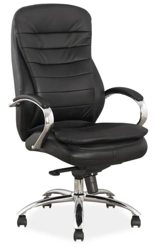 Fotel obrotowy Q-154 ekoskóra czarny