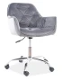 Fotel obrotowy Q-190 Velvet szary Bluvel 14