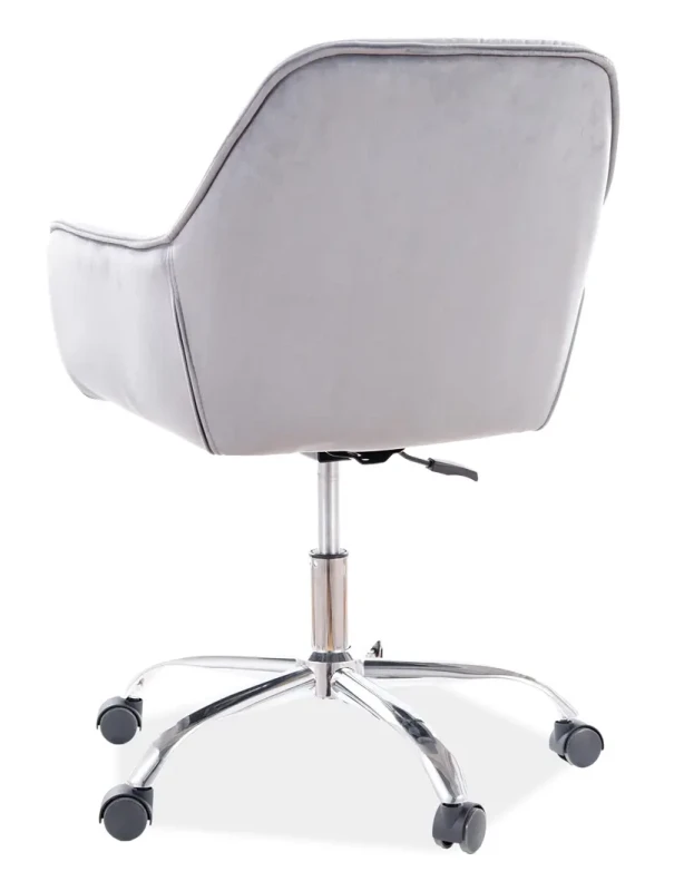 Fotel obrotowy Q-190 Velvet szary Bluvel 14