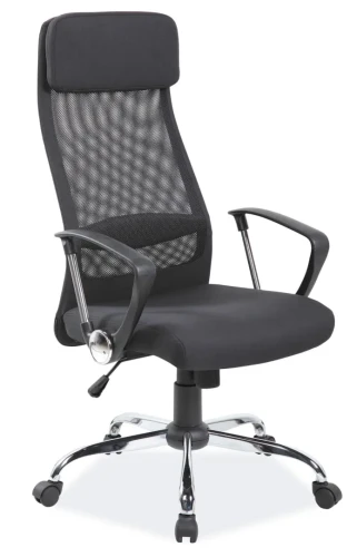 Fotel obrotowy Q-345 czarny