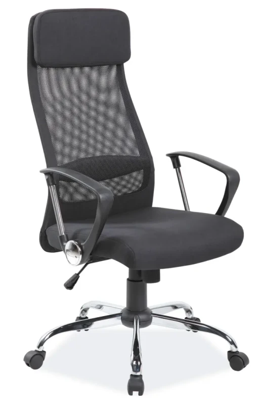 Fotel obrotowy Q-345 czarny