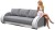 Sofa tapicerowana rozkładana Cher