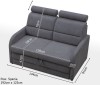 Sofa tapicerowana rozkładana Wibaro wymiary