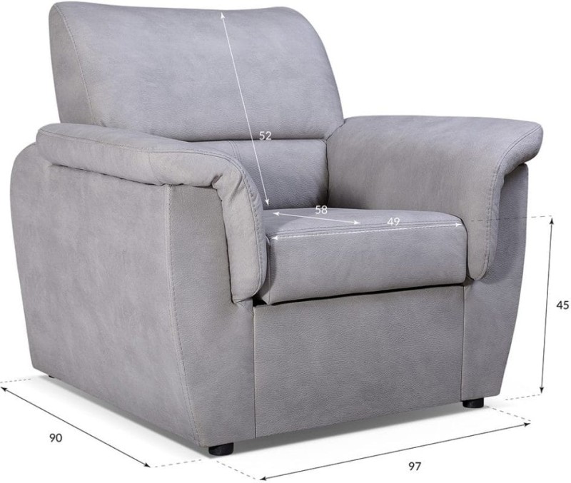 Fotel tapicerowany Diana wymiary