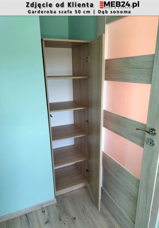 Garderoba szafa 50 cm | Dąb sonoma - zdjęcie od klienta