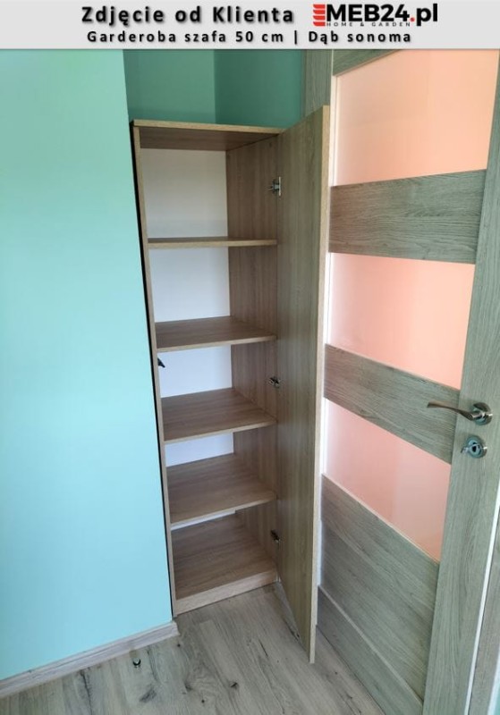 Garderoba szafa 50 cm | Dąb sonoma - zdjęcie od klienta