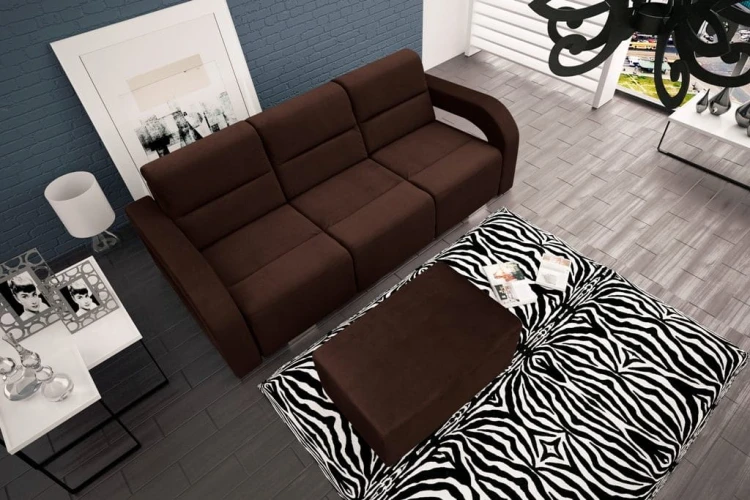Pufa+ sofa Aliss BRAZ CIEMNY 2307 casablanca