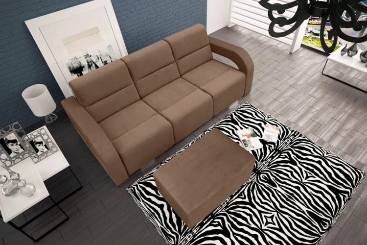 Pufa+ sofa Aliss BRAZ JASNY 2305 casablanca