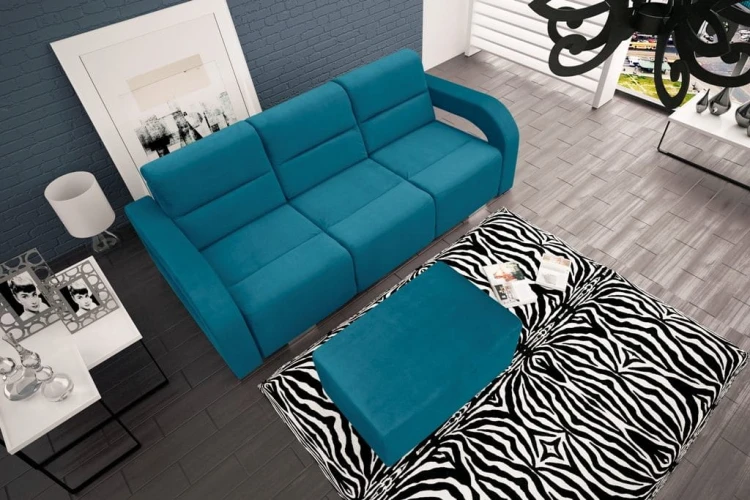 Pufa+ sofa Aliss NIEBIESKA 2313 casablanca