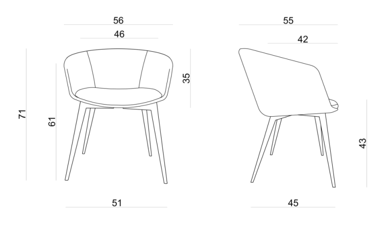 Krzesło biurkowe Barnet A czarne