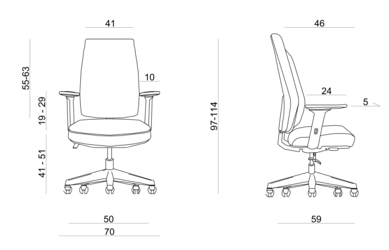 Fotel biurowy Work czarny