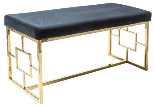 Ławka tapicerowana Noir czarny aksamit .105