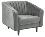 Fotel tapicerowany Asprey 1 Velvet szary Bluvel 14