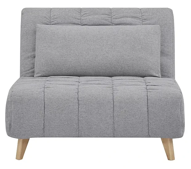 Fotel rozkładany tapicerowany Billy szary .137