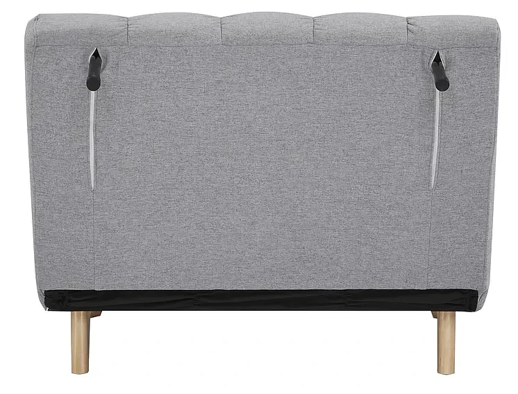 Fotel rozkładany tapicerowany Billy szary .137