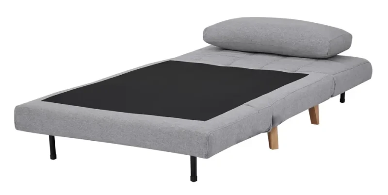 Fotel rozkładany tapicerowany Billy szary .137