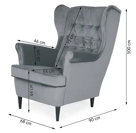 Fotel tapicerowany Harry