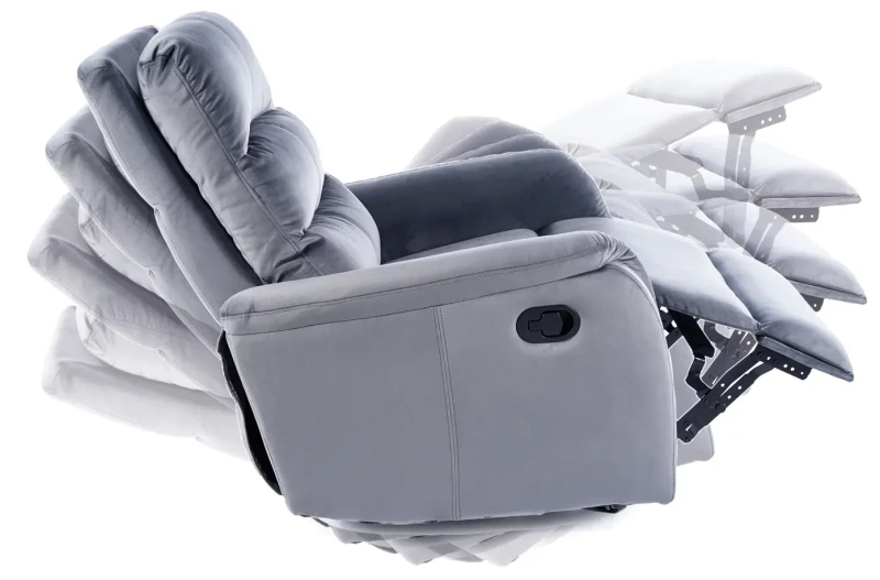 Fotel rozkładany tapicerowany Jowisz Velvet