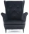 Fotel tapicerowany Lady Velvet czarny Bluvel 19