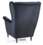 Fotel tapicerowany Lady Velvet czarny Bluvel 19