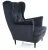 Fotel tapicerowany Lady Velvet czarny Bluvel 19