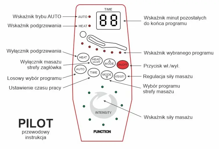 Fotel rozkładany z funkcją masażu Neptun Velvet M szary