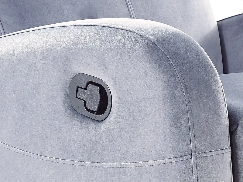 Fotel rozkładany Olimp Velvet szary Bluvel 14
