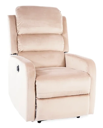 Fotel rozkładany Pegaz Velvet beżowy Bluvel 28