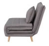 Fotel rozkładany Spike Velvet szary .139