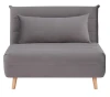 Fotel rozkładany Spike Velvet szary .139