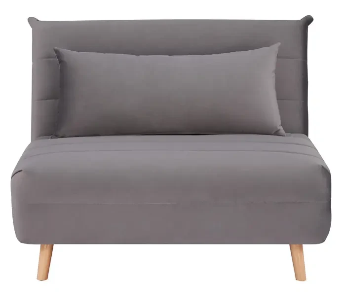 Fotel rozkładany Spike Velvet szary .139