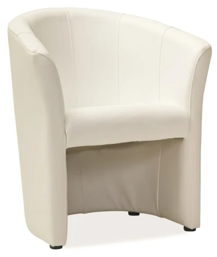 Fotel TM-1 ekoskóra krem