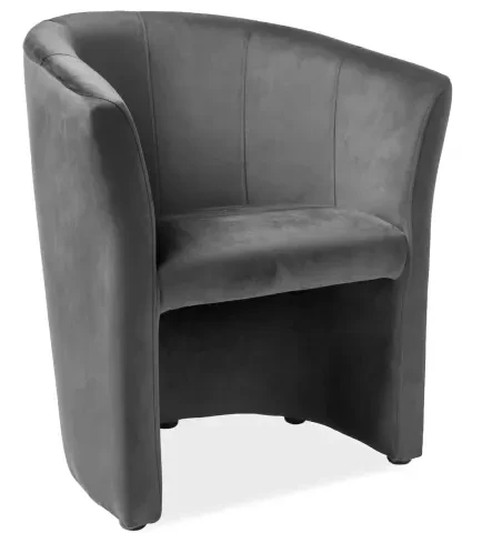 Fotel TM-1 Velvet szary